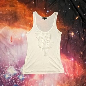 🍦Cream Express Ruffle Tank Top Size Small